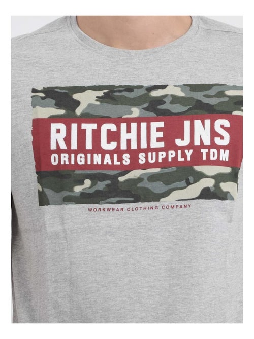 T-shirt maniche corte girocollo puro cotone JARDIN - Kiabi