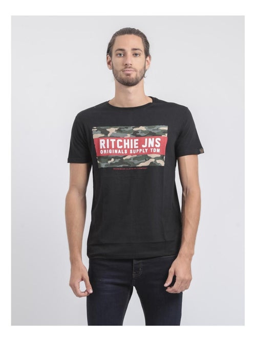 T-shirt maniche corte girocollo puro cotone JARDIN - Kiabi