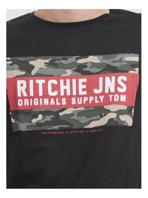 T-shirt maniche corte girocollo puro cotone JARDIN - Kiabi