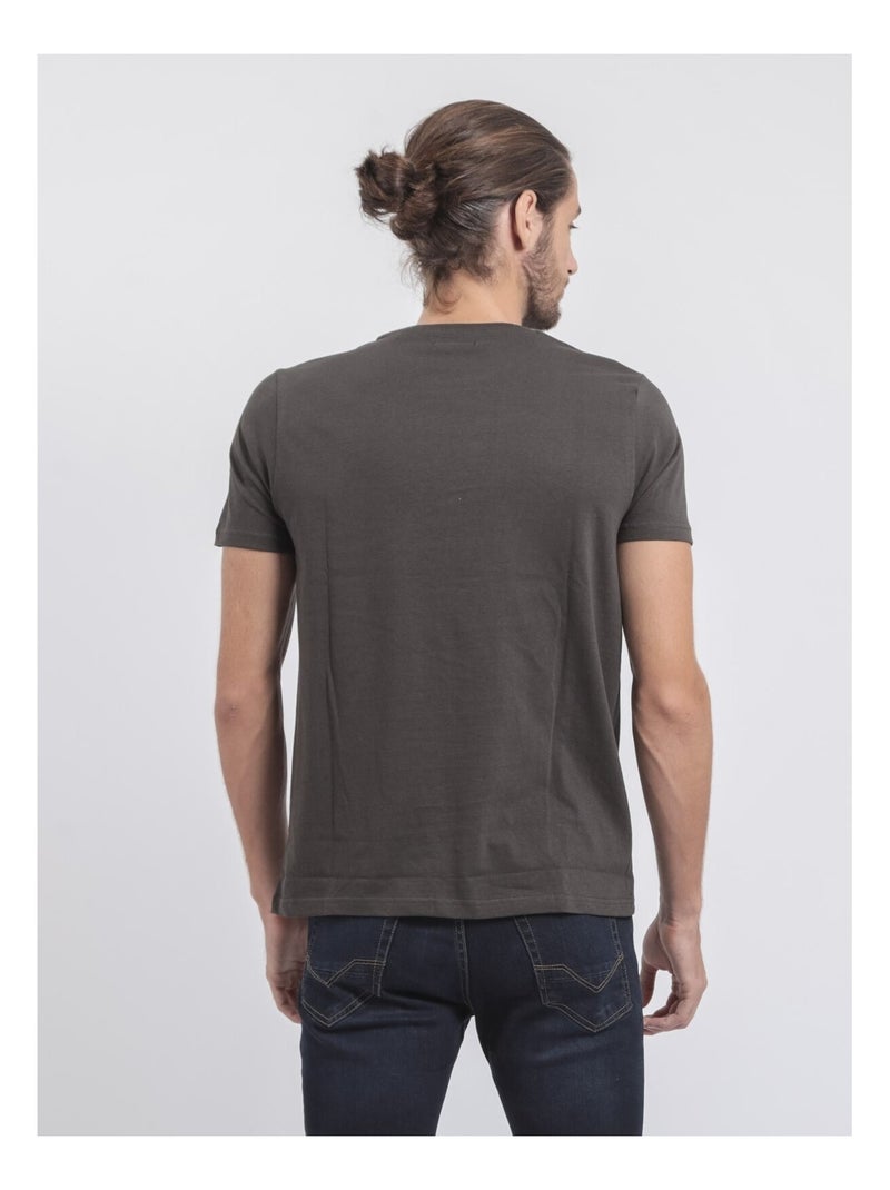 T-shirt maniche corte girocollo puro cotone JOCOBY Grigio - Kiabi