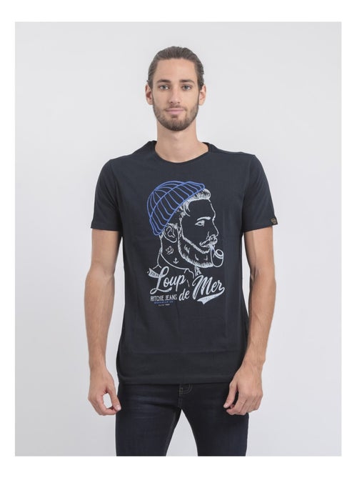T-shirt maniche corte girocollo puro cotone JOUANCY - Kiabi
