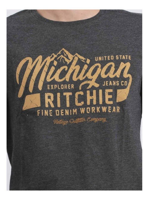 T-shirt maniche corte girocollo puro cotone JOULTIX - Kiabi