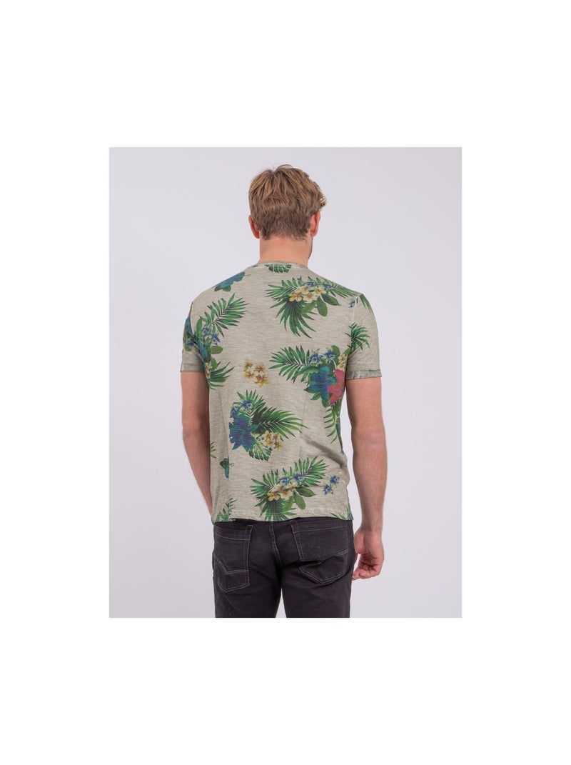 T-shirt maniche corte girocollo puro cotone NABANE Beige - Kiabi