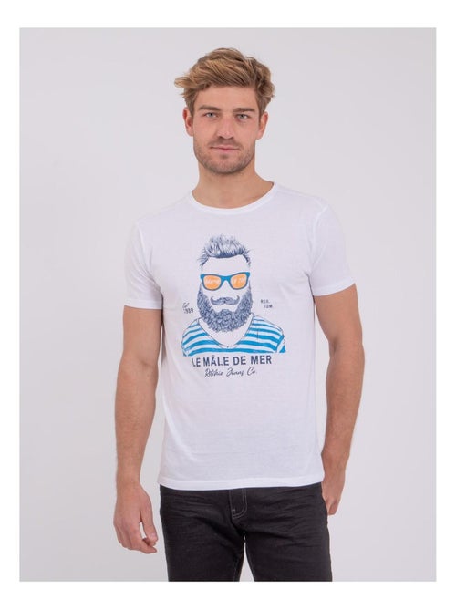 T-shirt maniche corte girocollo puro cotone NABARZU - Kiabi