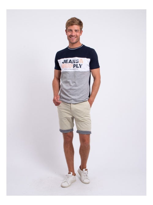 T-shirt maniche corte girocollo puro cotone NABELO - Kiabi