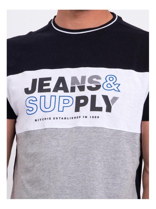 T-shirt maniche corte girocollo puro cotone NABELO - Kiabi