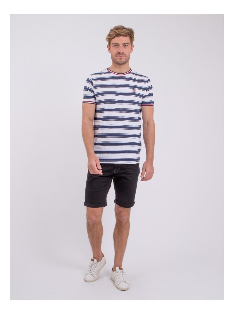 T-shirt maniche corte girocollo puro cotone NABENOR Bianco - Kiabi