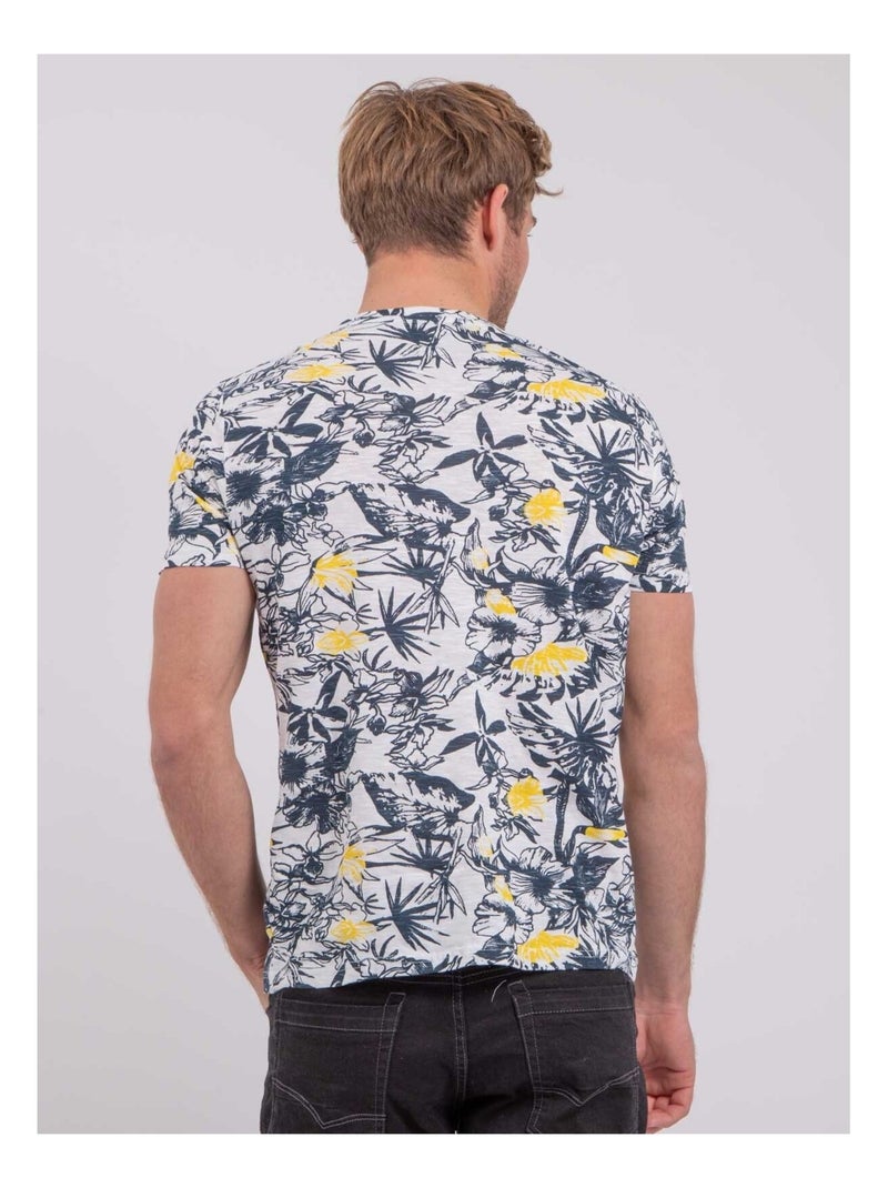 T-shirt maniche corte girocollo puro cotone NAKIWI Giallo - Kiabi