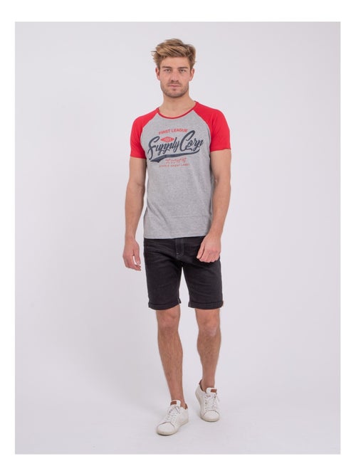 T-shirt maniche corte girocollo puro cotone NECHIN - Kiabi