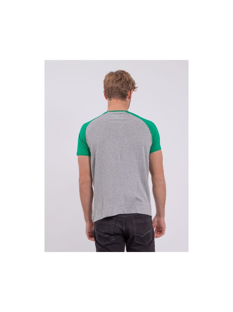 T-shirt maniche corte girocollo puro cotone NECHIN Verde - Kiabi