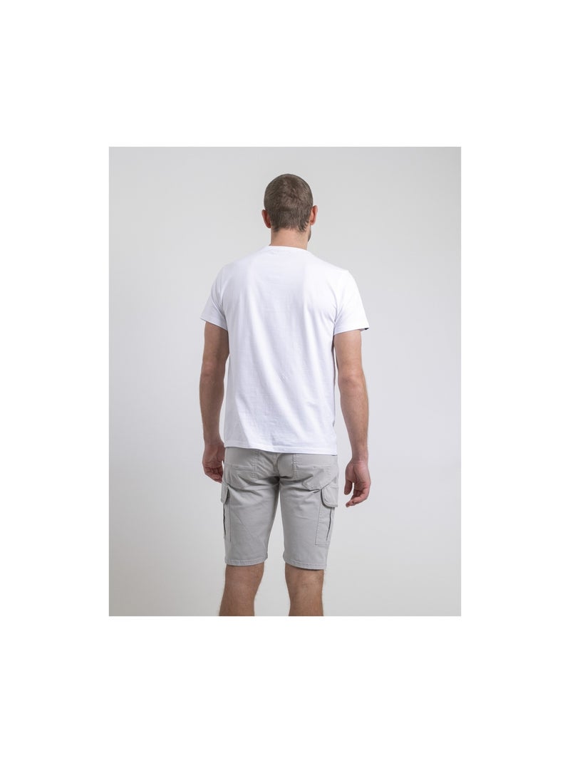 T-shirt maniche corte girocollo puro cotone NEROTEN Bianco - Kiabi
