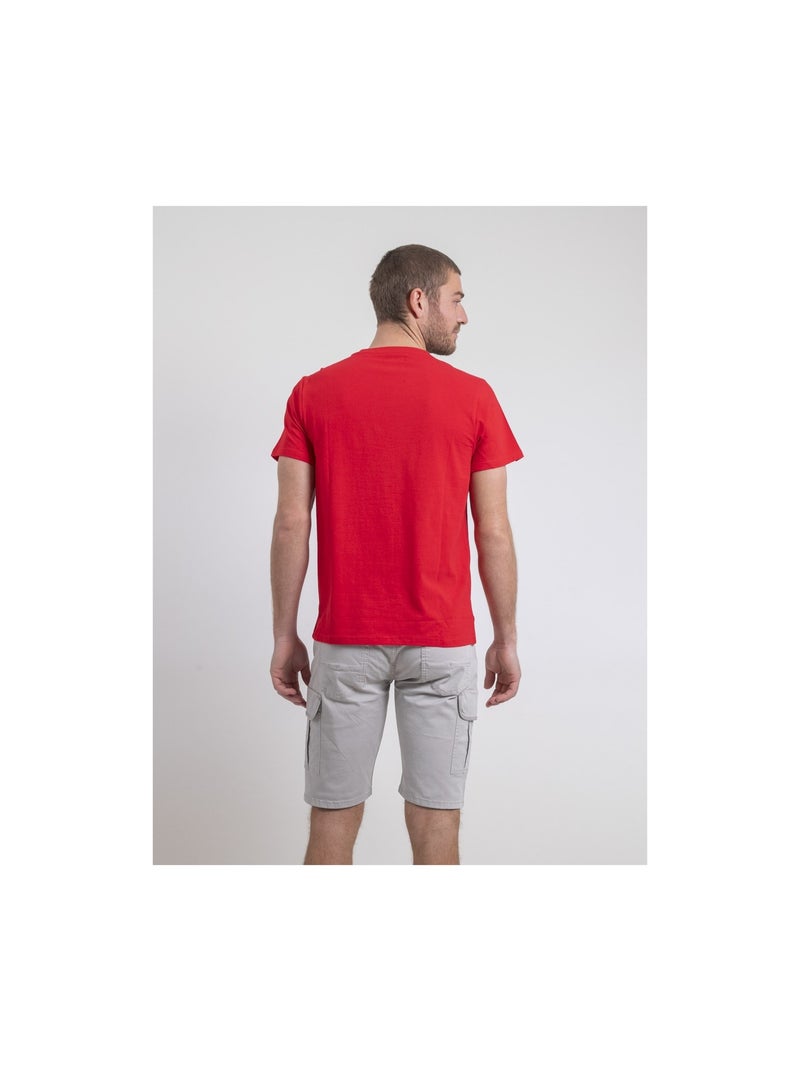 T-shirt maniche corte girocollo puro cotone NEROTEN Rosso - Kiabi