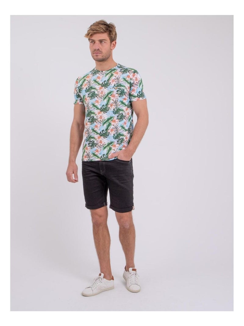 T-shirt maniche corte girocollo puro cotone NIBOLTA Bianco - Kiabi