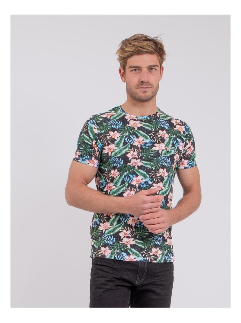 T-shirt maniche corte girocollo puro cotone NIBOLTA Nero - Kiabi