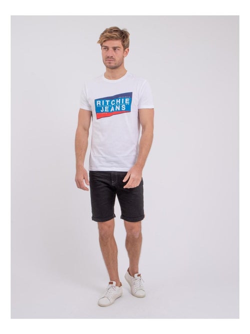 T-shirt maniche corte girocollo puro cotone NOBLAKE - Kiabi