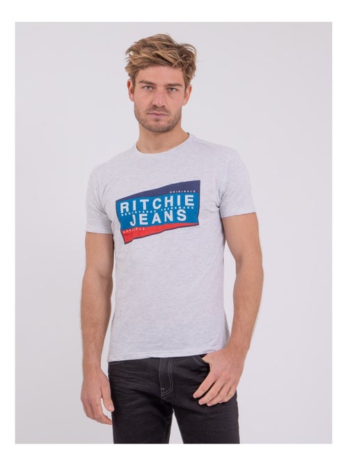 T-shirt maniche corte girocollo puro cotone NOBLAKE - Kiabi