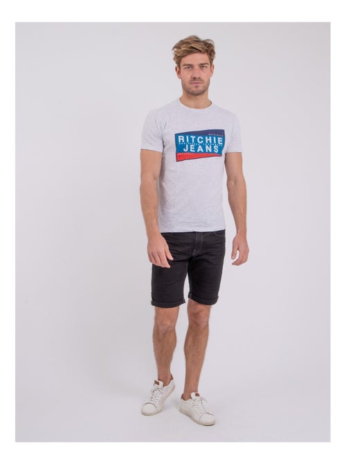 T-shirt maniche corte girocollo puro cotone NOBLAKE - Kiabi