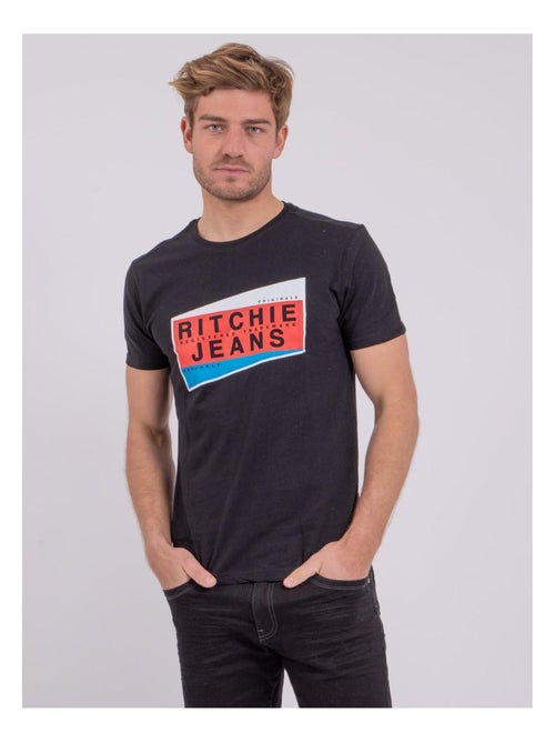 T-shirt maniche corte girocollo puro cotone NOBLAKE - Kiabi