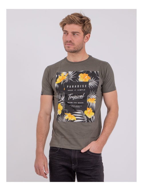 T-shirt maniche corte girocollo puro cotone NOCTAVIO - Kiabi