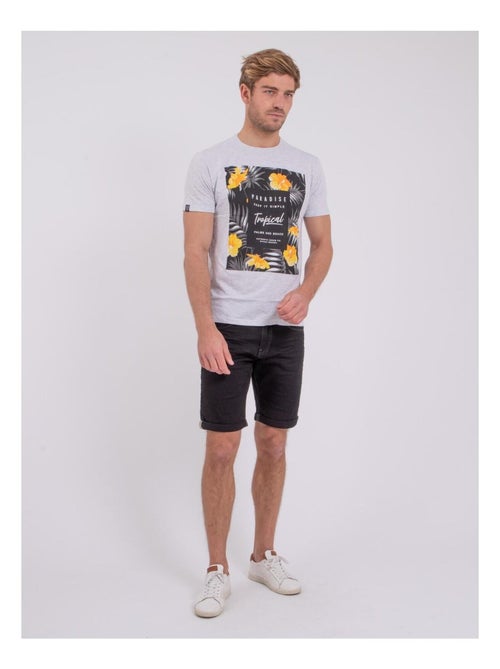 T-shirt maniche corte girocollo puro cotone NOCTAVIO - Kiabi