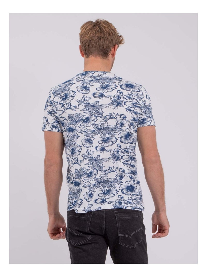 T-shirt maniche corte girocollo puro cotone NOLIBA Blu - Kiabi