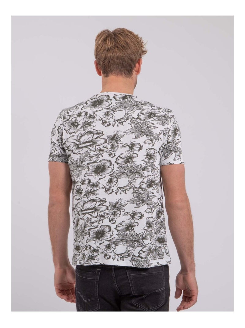 T-shirt maniche corte girocollo puro cotone NOLIBA Cachi - Kiabi