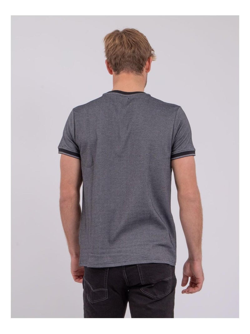 T-shirt maniche corte girocollo puro cotone NOMIKO Nero - Kiabi