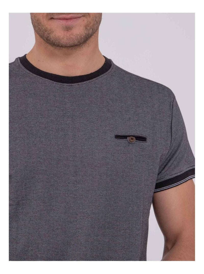T-shirt maniche corte girocollo puro cotone NOMIKO Nero - Kiabi