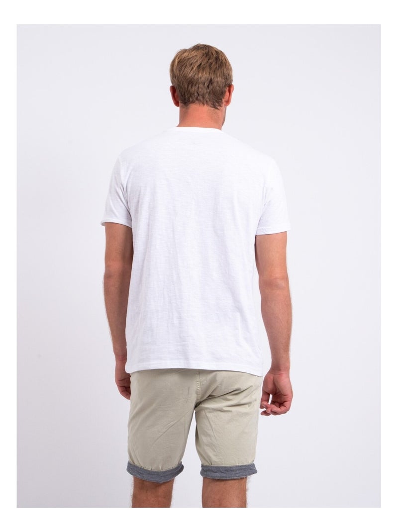 T-shirt maniche corte girocollo puro cotone NOTELOX Bianco - Kiabi