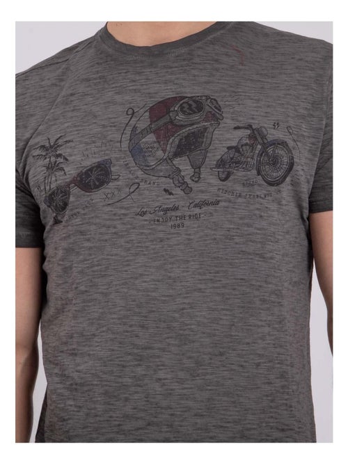 T-shirt maniche corte girocollo puro cotone NOUMARTY - Kiabi