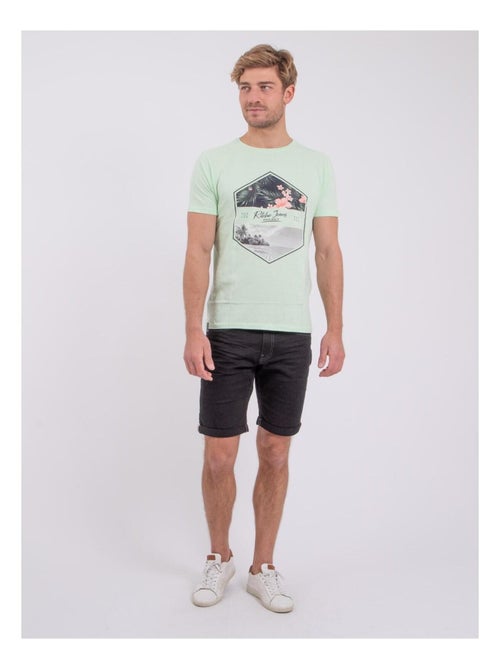 T-shirt maniche corte girocollo puro cotone NUMADOC - Kiabi