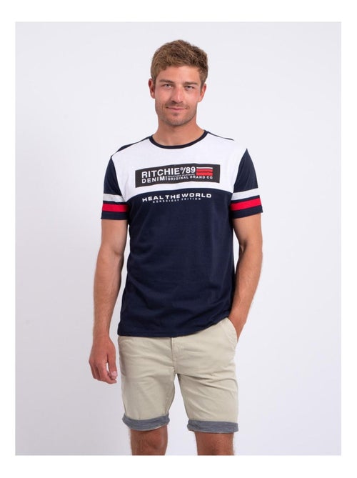 T-shirt maniche corte girocollo puro cotone NUMARC - Kiabi