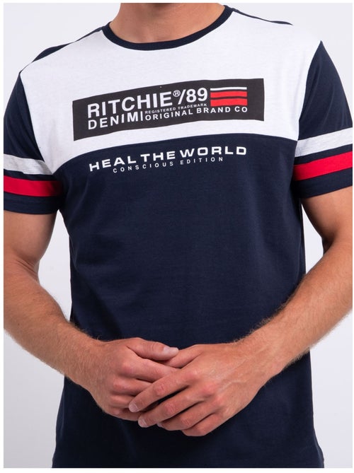 T-shirt maniche corte girocollo puro cotone NUMARC - Kiabi