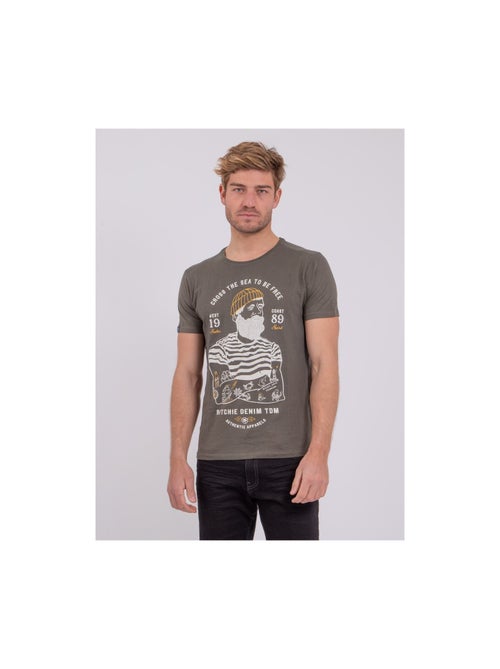 T-shirt maniche corte girocollo puro cotone NUPLATON - Kiabi