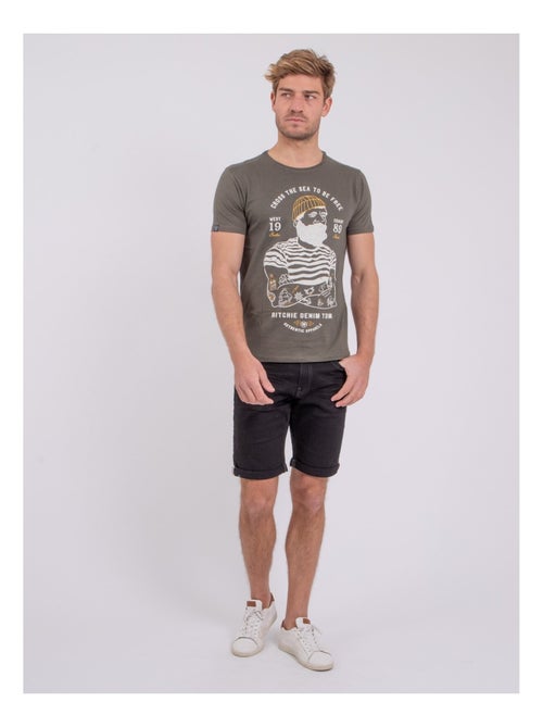 T-shirt maniche corte girocollo puro cotone NUPLATON - Kiabi