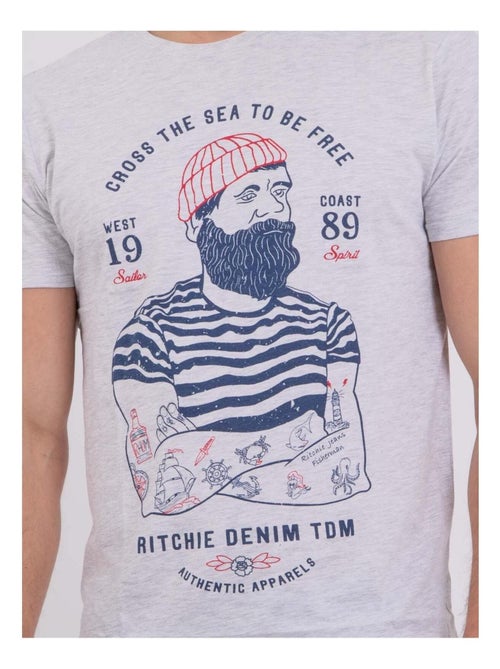 T-shirt maniche corte girocollo puro cotone NUPLATON - Kiabi T-shirt maniche corte girocollo puro cotone NUPLATON - Kiabi