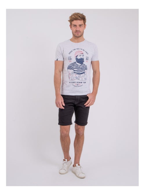 T-shirt maniche corte girocollo puro cotone NUPLATON - Kiabi T-shirt maniche corte girocollo puro cotone NUPLATON - Kiabi