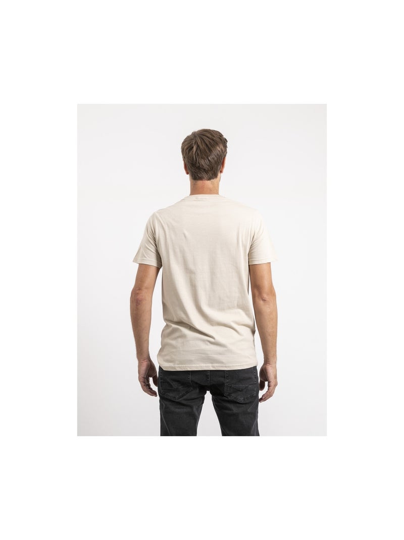 T-shirt maniche corte puro cotone JAKIWI Beige - Kiabi