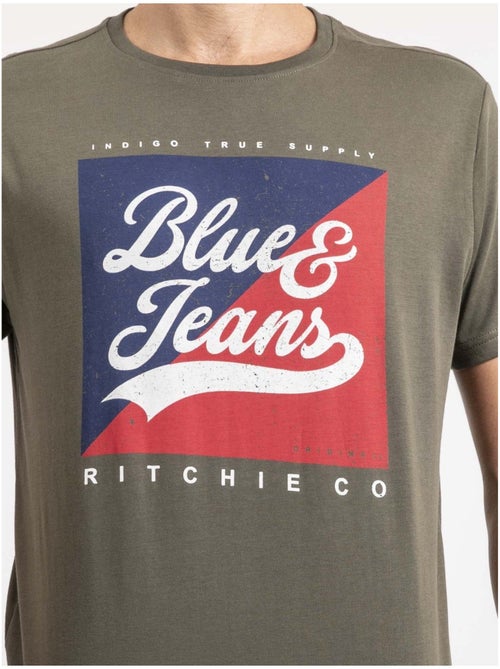 T-shirt maniche corte puro cotone JAMULER - Kiabi