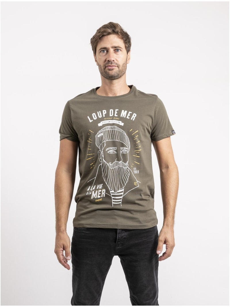 T-shirt maniche corte puro cotone JEPASTEL Blu marino - Kiabi