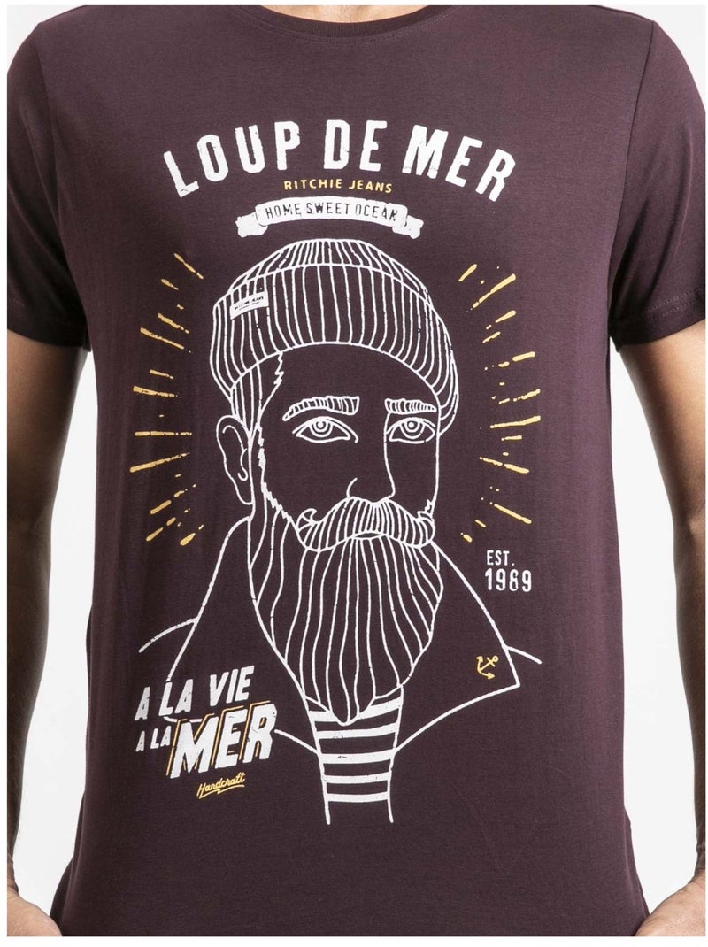 T-shirt maniche corte puro cotone JEPASTEL Viola - Kiabi