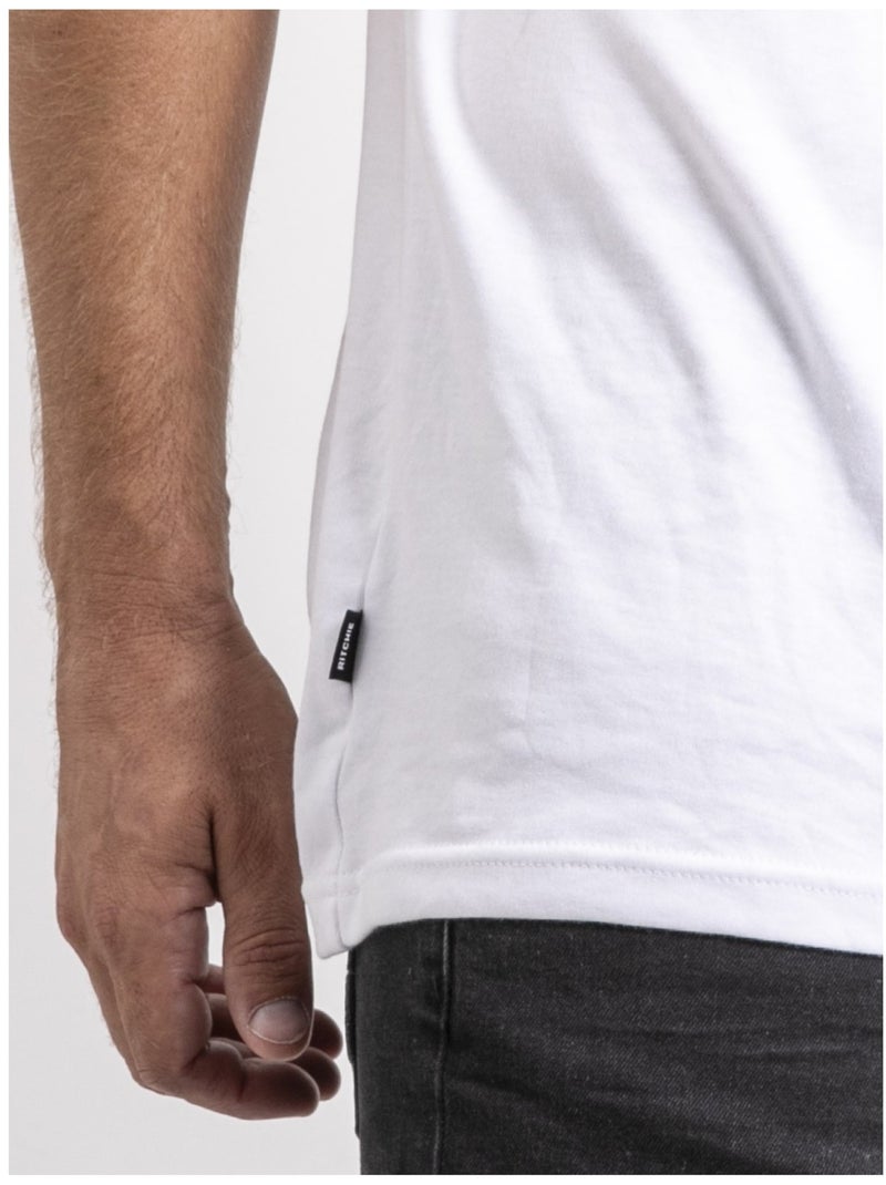 T-shirt maniche corte puro cotone oversize JOCITRON Bianco - Kiabi