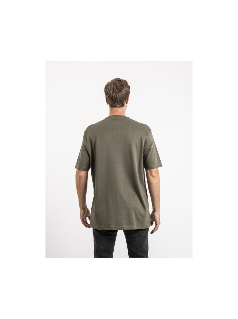 T-shirt maniche corte puro cotone oversize JOCITRON Cachi - Kiabi