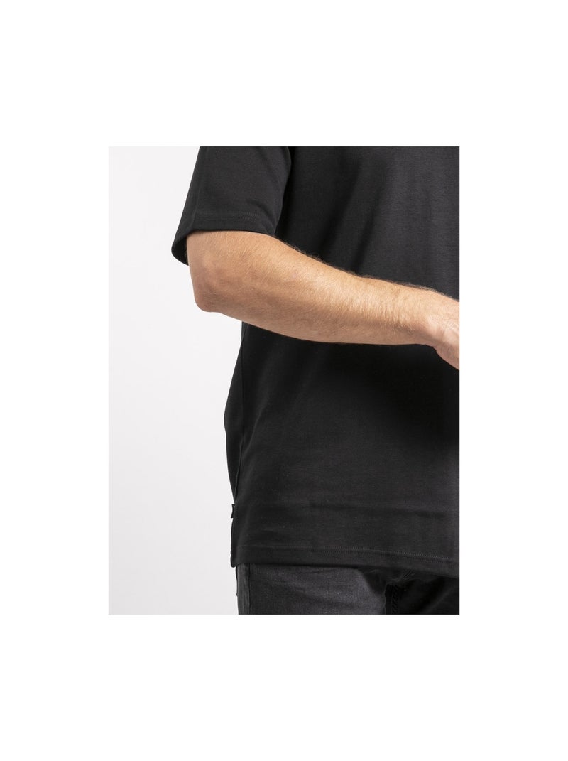 T-shirt maniche corte puro cotone oversize JOCITRON Nero - Kiabi