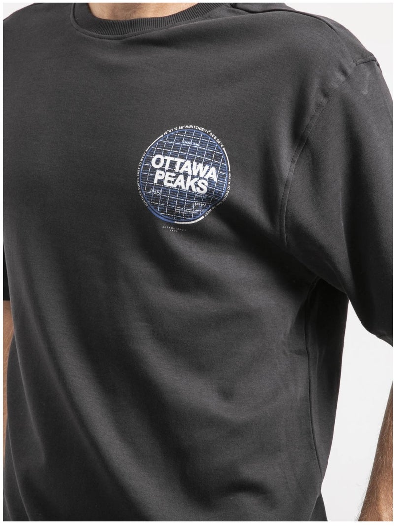 T-shirt maniche corte puro cotone oversize JONGAME Grigio scuro - Kiabi