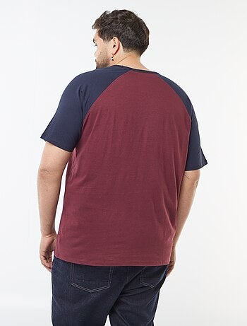 T-shirt maniche corte raglan con tasca sul petto