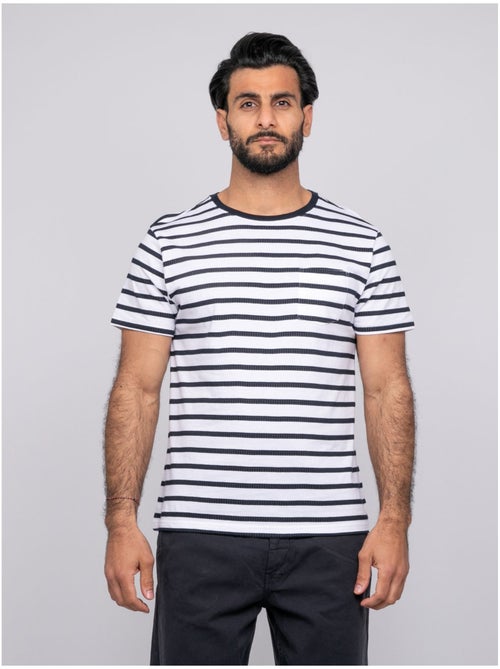 T-shirt maniche corte righe NAFRO - Kiabi