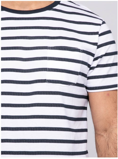 T-shirt maniche corte righe NAFRO - Kiabi