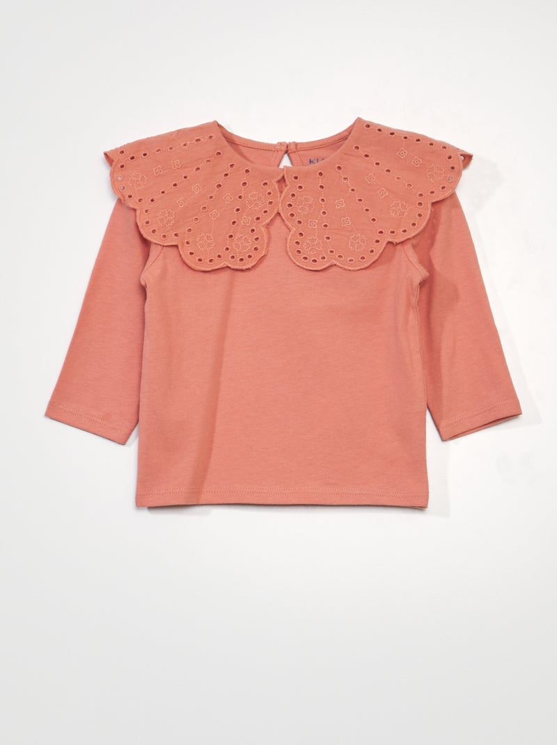 T-shirt maniche lunghe ARANCIONE - Kiabi