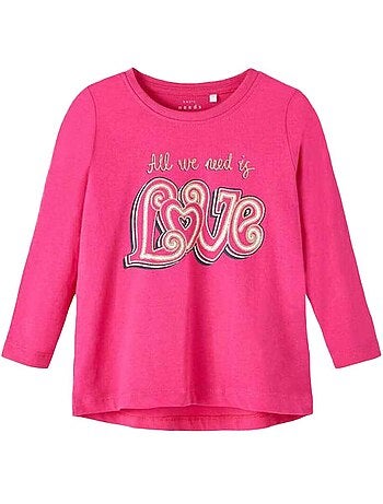T-shirt Maniche Lunghe Bambina Name it